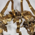 Vtg Small Petite Choses Dresden Brass Metal Wreath All Season Holidays 8    Wreath