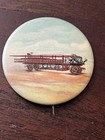 Vintage Fire Ladder Truck Horse Drawn  Pinback Button 1 75  In Dia