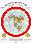 Flat Earth Map - Gleason s New Standard Map Of The World - Medium 18 X 24   1892