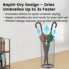 Ventilated Mesh Umbrella Stand Umbrella Holder Indoor Organizer For Entryway