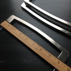 One Vintage Gunmetal Chrome Plated Furniture Drawer Pull 8-3 8 l X1-3 8 w    new