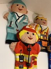 Melissa And Doug Plush  4  Hand Puppets Doctor Fireman Policeman Construction
