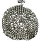 Lot Of 9 Vintage Mid Century Silver Mercury Glass Bead Garlands Christmas Trees