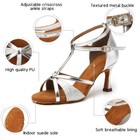 Women Ballroom Latin Dance Shoes 5 7 8 5cm Heeled Girls Salsa Tango Dance Shoes