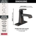 Delta Ashlyn Single-hole Bathroom Faucet Venetian Bronze-certified Refurbished