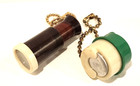 Vtg lot Of 2 Novelty Keychains  Risque Telescope  Coin Holder
