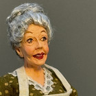 Marcia Backstrom Artisan Granny Baker Housekeeper Doll Dollhouse Miniature 1 12
