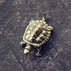 Vintage Brass Solid Turtle Statue Longevity Feng Shui Piece Animal Statue Gifts 