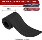 1pc Universal Car Rear Bumper Protector Rubber Guard Strip For Bumper - New