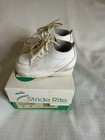 Stride Rite Walking Shoes White Leather Lace Up  Casual Boot Unisex Baby 2 E Vtg