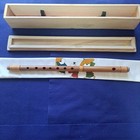 Japanese Shinobue Bamboo Flute 7 Hole 8 Hon Choshi With Handmade Wood Box