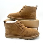 Ugg Neumel Boots Women   s Size 9 Chestnut Suede Sheepskin Lined New Msrp  140