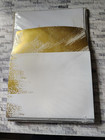 Stampin Up Retired Brushed Gold 20 Cards   Envelopes Each Pack  - New Rare