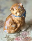 Antique 1930s Hubley Style Hand-painted Cast Iron Cat Statue