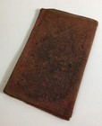 Antique 1920s Billfold Wallet - Bi Fold - Several Pockets Brown Leather  1001514