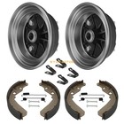 2pcs Front Brake Drum W bolts   Shoes Kit For Kawasaki Mule 600 610 Sx Kaf400 Xc