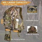 40l Hunting Bag Backpack With Rifle Holder Waterproof Camo Hunting Day Back Pack