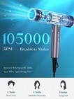 Blow Dryer  Professional Hair Dryer With Negative-ion 105000rpm High-speed Brush