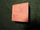 Antique Optimist International Wood   Copper Printing Block Ink Stamp Seal