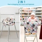 Shopping Cart Cover For Baby 2-in-1 High Chair Cover Soft portable and Machin   