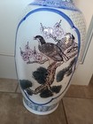 Vintage Chinoiserie Porcelain Floor Vase Guangxu Period Qing Dynasty