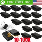 Kit Carcasa De Cubierta De Bateria Negra Para Controlador Inalambrico Xbox 360