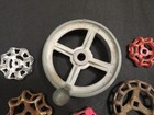 Vintage Faucet Valve Handles  Water Steam Valve Knobs  Industrial Art  Steampunk