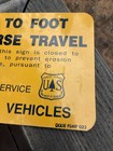 Us Forest Service Closed To Vehicles Tin Sign Usfs Usda Horse Travel