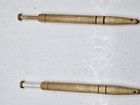Vintage Wooden Lace Bobbins Set Of 2 Light Wood Turned Lacemaking Tools 3 75   