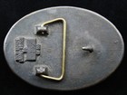 Re07121 Vintage 1983   peabody Coal Co    Umwa Mining Solid Bronze Belt Buckle