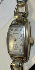 Vintage Bulova Mens Wristwatch  1940s  12kt Gold Filled Marked Band  1 21 Oz 