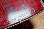 Vintage Schwinn 5625 R-7 C Front   Rear Bicycle Reflectors Red   Clear