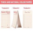 Zparik Guest Checks Books For Servers  Server Note Pads  6 6pcs  Pink Line 