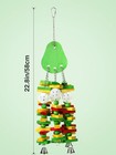 Large Bird Toys  Parrot Toys For Macaws African Grey Amazon Parrots  Green