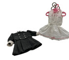American Girl Samantha 1994 Pleasant Company Gray School Dress And Lacy Whites