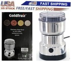 Electric Coffee Bean Grinder Nut Seed Grind Spice Crusher Mill Blender  silver