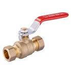2 Pcs 1 2 Inch Compression Full Port 600wog  Brass Ball Valve  Lead Free