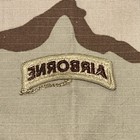 Military Patch Us Army Airborne Tab Dcu Tan Color Sew On Perfect Authentic
