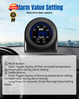 Jjcoco Water Temperature Gauge With 1 8npt Sensor   Bracket Fahrenheit  Blue 