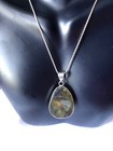 Labradorite 925 Sterling Pendant With 925 Silver Necklace