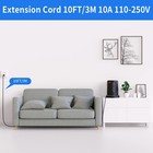 Surge Protector Power Strip Tower With 5 Usb Ports And 10ft Cord  12 Ac Outlets