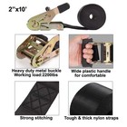 Heavy Duty Ratchet Tie Down Straps For Cargo  Motorcycles  Trailers  Kayaks