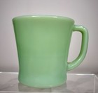 Vintage Green Jadeite Fire King Ovenware D Handle Mug