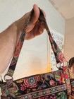 Vera Bradley Paisley Quilted Shoulder Bag Pink Orange Zip Closure Women s