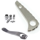 Titanium Deep Carry Pocket Clip   Back Spacer   Screw Kit For Spyderco Pm2 Tos