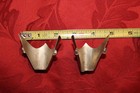 Vintage Horseshoe Theme Western Cowboy Boot Tips Engraved Pair