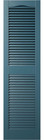 Vinyl Shutters Open Louver Standard Cathedral Top Center Mullion 14 5x55