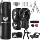 Punching Bag For Adults  4ft Heavy Boxing Bag Set With 12 Oz Gloves For Mma K   
