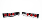 30  S Steel Mudflap Hanger Spring Loaded With Clearled  Light 2 1 2 Bolt Pattern