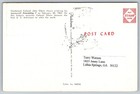 Vintage John Glenn Friendship 7 Postcard W  1982 Turks   Caicos  1 25 Stamp